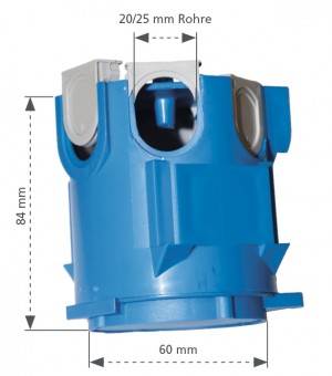 Doza pentru beton incluzand glisorul Ø60mm, A=84mm