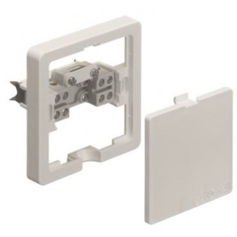 Doza plata de conexiune pt. aragaz, alba, ST-5x2.5mmp