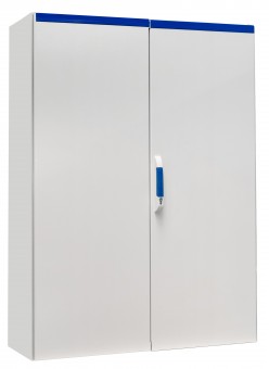 Dulap compact cu doua usi, 1600x1200x400mm, RAL 7035 IP54
