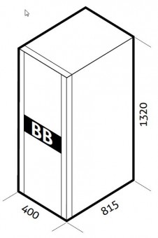 Dulap cu baterii pt. USSD1000DR 240V 40Ah (incl. bat)