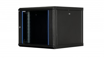 Dulap de perete DTW, 9U H=512 x W=600 x D=600, 19, negru
