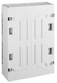 Dulap distrib. apl. IP65, 24UH, 2 rand. cu usa transparenta