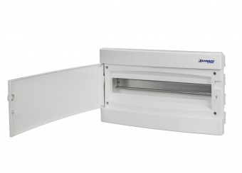 Dulap distrib. incastr. 1r-18UH, usa din plastic alb mat