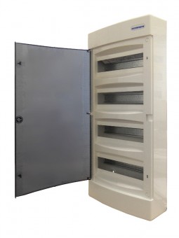 Dulap distrib. montaj apl, 4 randuri, 48UH, usa transp.