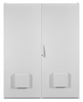 Dulap exterior 2 usi IP55 I=2000 L=1200 A=600mm, RAL7035