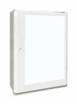 Dulap metalic incastrat 4x24UH + usa transparenta