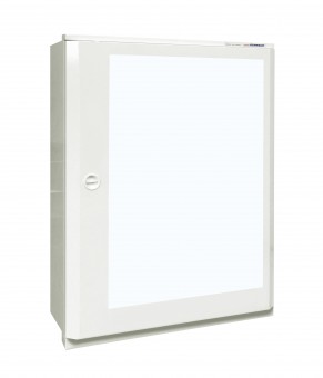 Dulap metalic incastrat 4x33UH + usa transparenta
