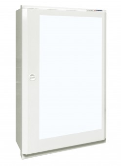 Dulap metalic incastrat 5x24UH + usa transparenta