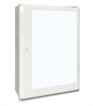Dulap metalic incastrat 5x33UH + usa transparenta