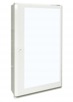 Dulap metalic incastrat 6x33UH + usa transparenta