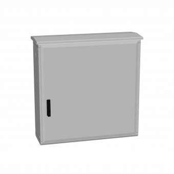 Dulap poliester inchis jos+ac.antipl., 1 usa, 1000x1000x312