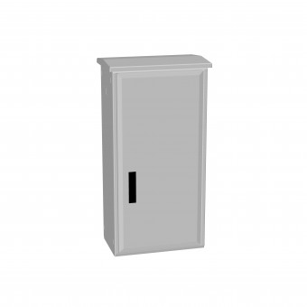 Dulap poliester inchis jos+ac.antipl., 1 usa, 1000x500x312