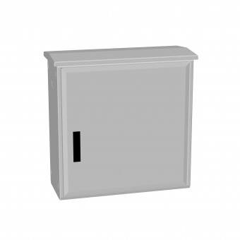 Dulap poliester inchis jos+ac.antipl., 1 usa, 750x750x312