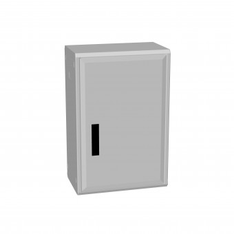 Dulap poliester inchis sus deschis jos cu 1 usa, 750x500x312