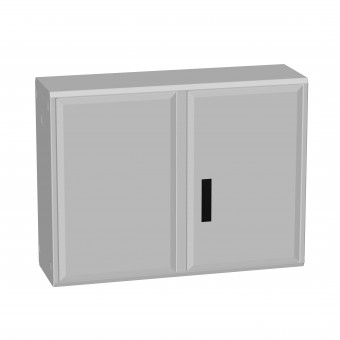 Dulap poliester inchis sus deschis jos, usa dbl,750x1000x312