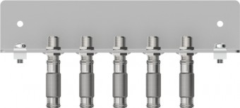Earthing angles, 6 connectors, acc. to EN 60728-11, QEW5-09S
