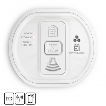 Ei Electronic 10-year colene monoxide detector, networkable