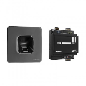 ekey xLine Fingerscan-Set, flush-mounted, Glas black