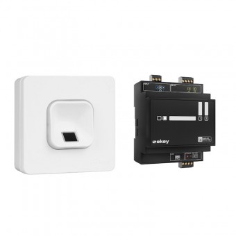 ekey xLine Fingerscan-Set, surface-mounted, white