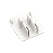 End cap for 2-pole and 3-pole comb-type busbars 25 mm²