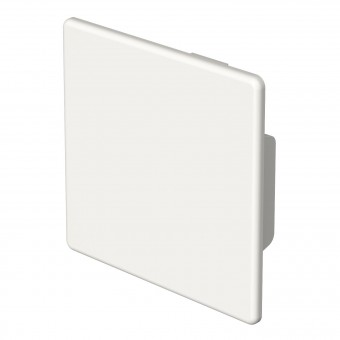 End piece 60x60mm (WxH), RAL 9010