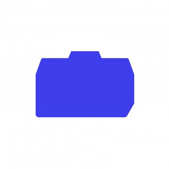 End plate for spring clamp term. HMM 10 mm², blue