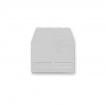 End plate for spring clamp terminal HMM.2/1+2 2.5mm², grey