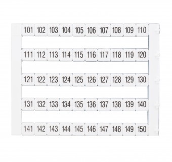 Etichete inscript. oriz. DEKAFIX DY5 101-150 (50 etichete)