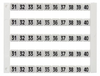 Etichete inscript. oriz. DEKAFIX DY5 31-40 (50 etichete)
