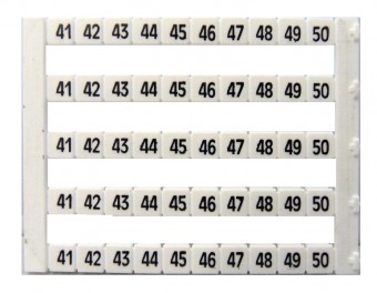 Etichete inscript. oriz. DEKAFIX DY5 41-50 (50 etichete)