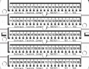 Etichete pentru cleme sir 101-150 (2x)