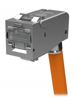 fixLink SL RJ45 shielded Cat.6a AWG 27-26 angled PU: 24