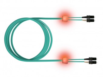 FO LED Patch Cord, Duplex, SCD/SCD, G50/125 OM3, 7.5m