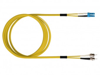 FO Patch Cord Premium, Duplex, LCD/ST, E09/125, OS2, 5m