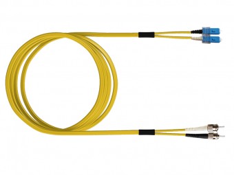 FO Patch Cord Premium, Duplex, SCD/ST, E09/125 OS2, 3m