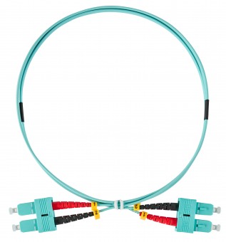 FO Patchcord Duplex SC/UPC - SC/UPC, 50/125µm OM3,  0.5m