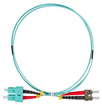 FO Patchcord Duplex ST/UPC - SC/UPC, 50/125µm OM3,  1.0m