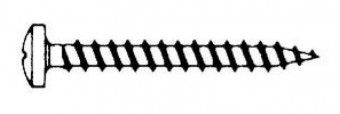 Holtsurub PANHEAD 4x40mm, zincat (500buc)