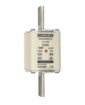 HRC fuse element, size 3, 250A, 500VAC