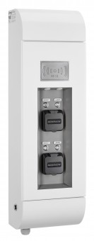i-CHARGE PUBLIC Wall 2, 2x Type2 22kW load balancing, RFID
