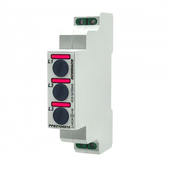 Indicator prez. tensiune 3f, cu sig.fuzibile, rosu