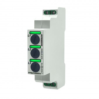 Indicator prez. tensiune 3f, cu sig.fuzibile, verde