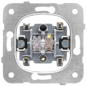 Insert intrerupator 1P 10A, cu semn. de control, cl.elastice
