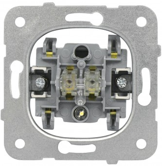 Insert intrerupator 2P 10A, cu semn. de control, cl.elastice