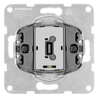 Insert intrerupator simplu, 2 poli, 10A, lumina control. el