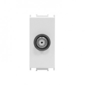 Insert priza antena SAT, punct terminal, 1dB, 1M, alb