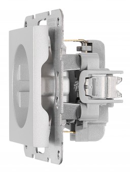 Insert priza, contacte de prot, protectie IP2XC, argint
