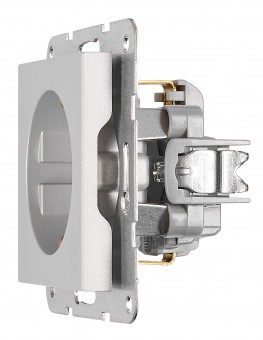 Insert priza, contacte de protectie, protectie IP2XC, argint