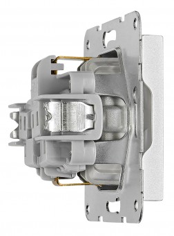 Insert priza cu contacte de protectie, argintiu