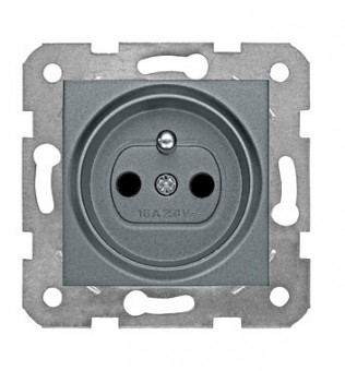 Insert priza cu Pin PE, conexiune elastica, antracit